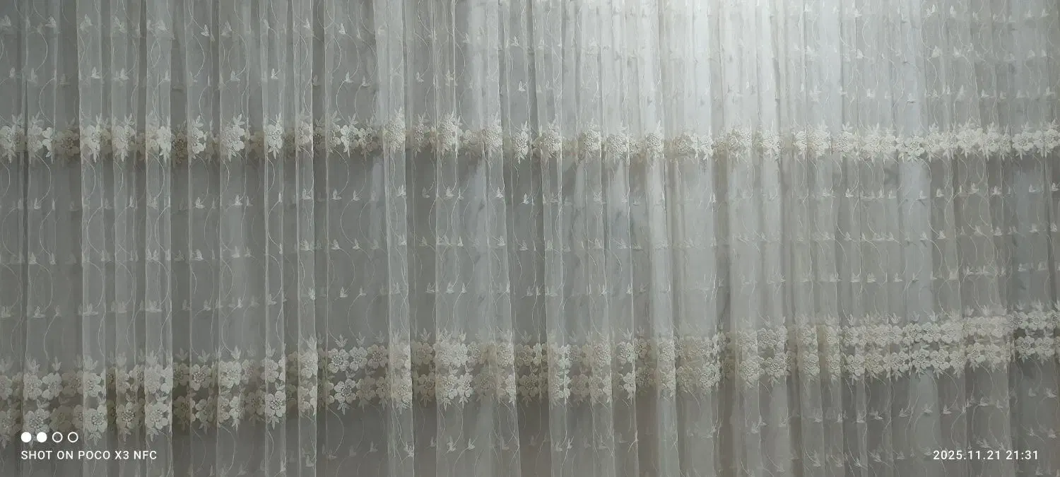 پرده سفید گیپور|پرده، رانر، رومیزی|دزفول, |دیوار