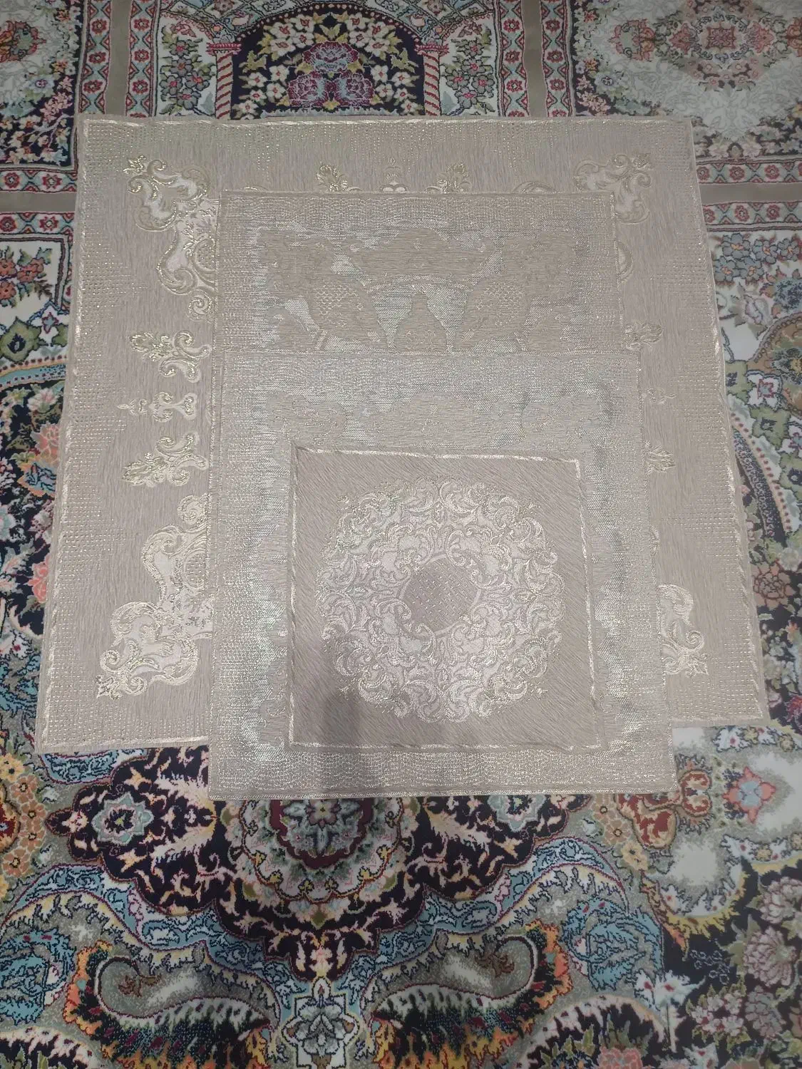 رانر میز عسلی چهار عدد درحد|پرده، رانر، رومیزی|خرمدره, |دیوار