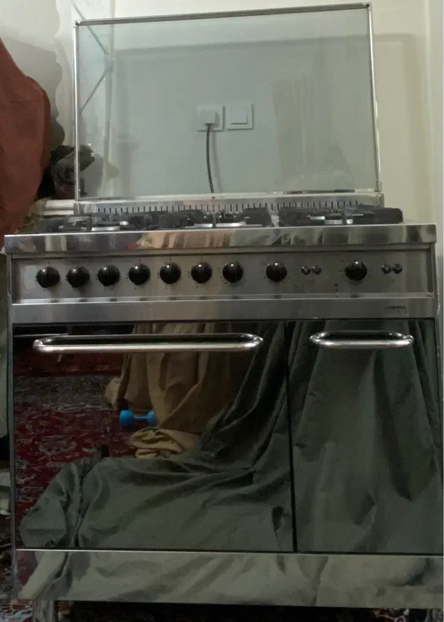 اجاق گاز پنج شعله و دوفر دار لوفرا اصل ایتالیا|اجاق گاز و لوازم برقی پخت‌وپز|تهران, نارمک|دیوار