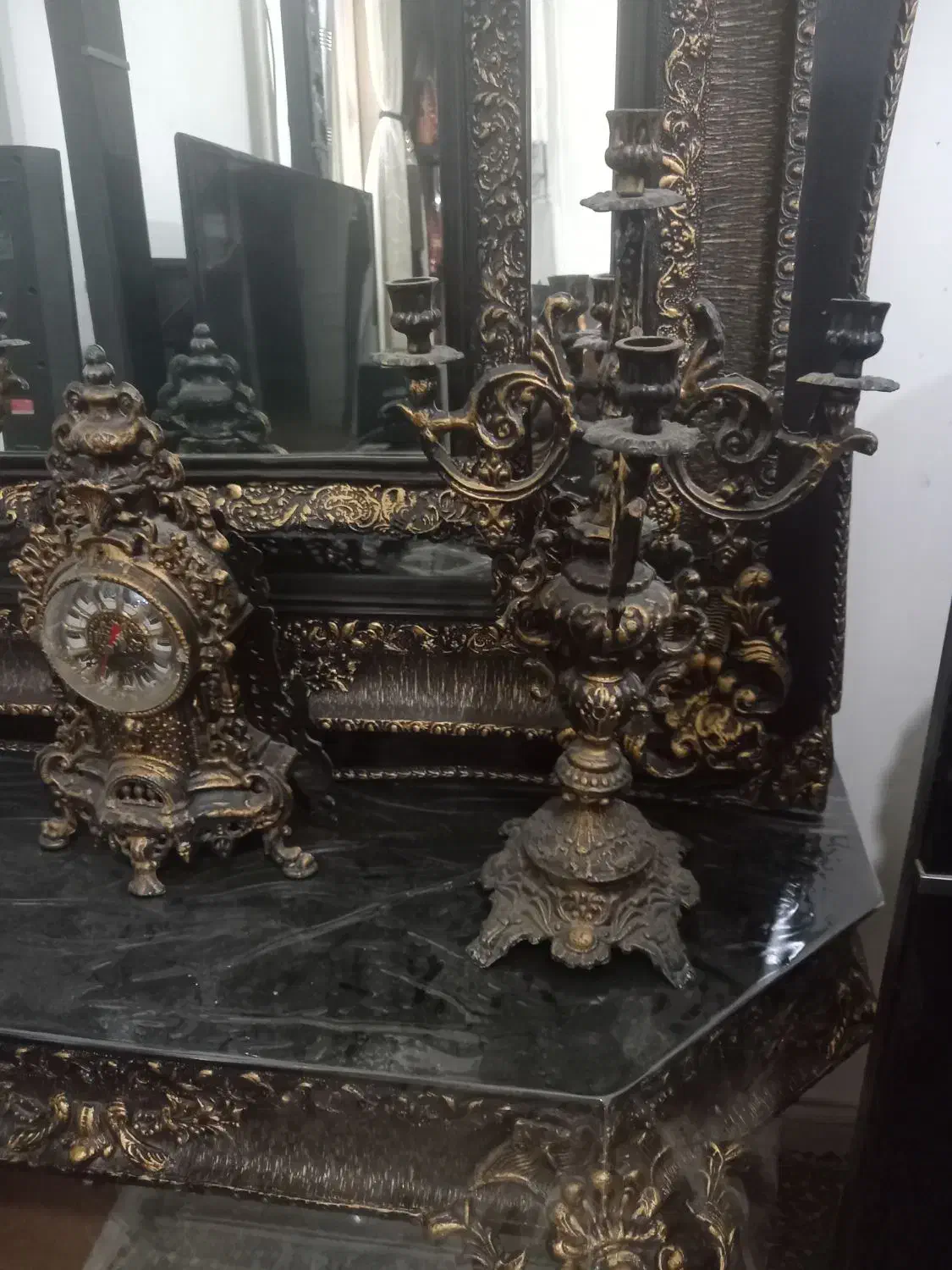 آینه میز لازم منزل|بوفه، ویترین، کنسول|شهرکرد, |دیوار