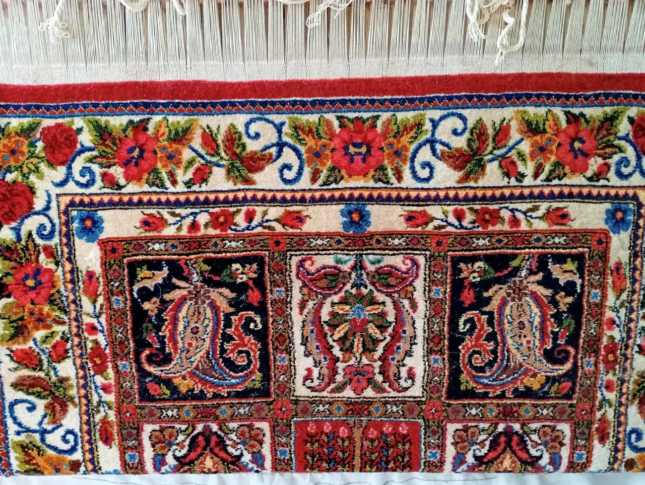 قالی|فرش|فارسان, |دیوار