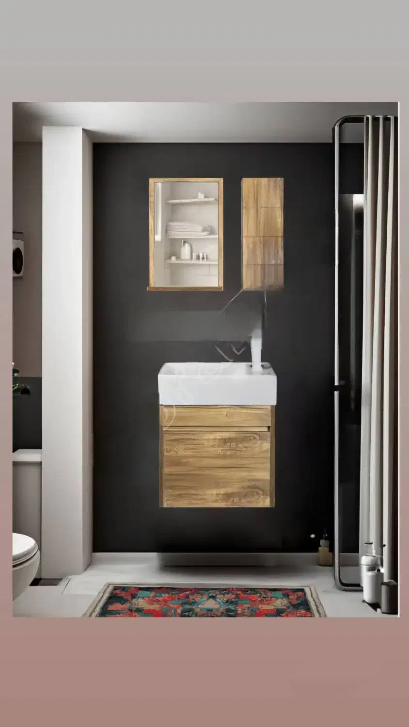 روشویی +  طرح چوب مدل N110|لوازم سرویس بهداشتی|اصفهان, مرداویج|دیوار