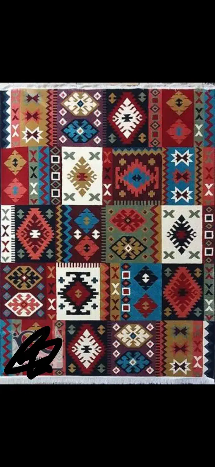 گلیم فرش دو در سه و کناره|فرش|شهرکرد, |دیوار