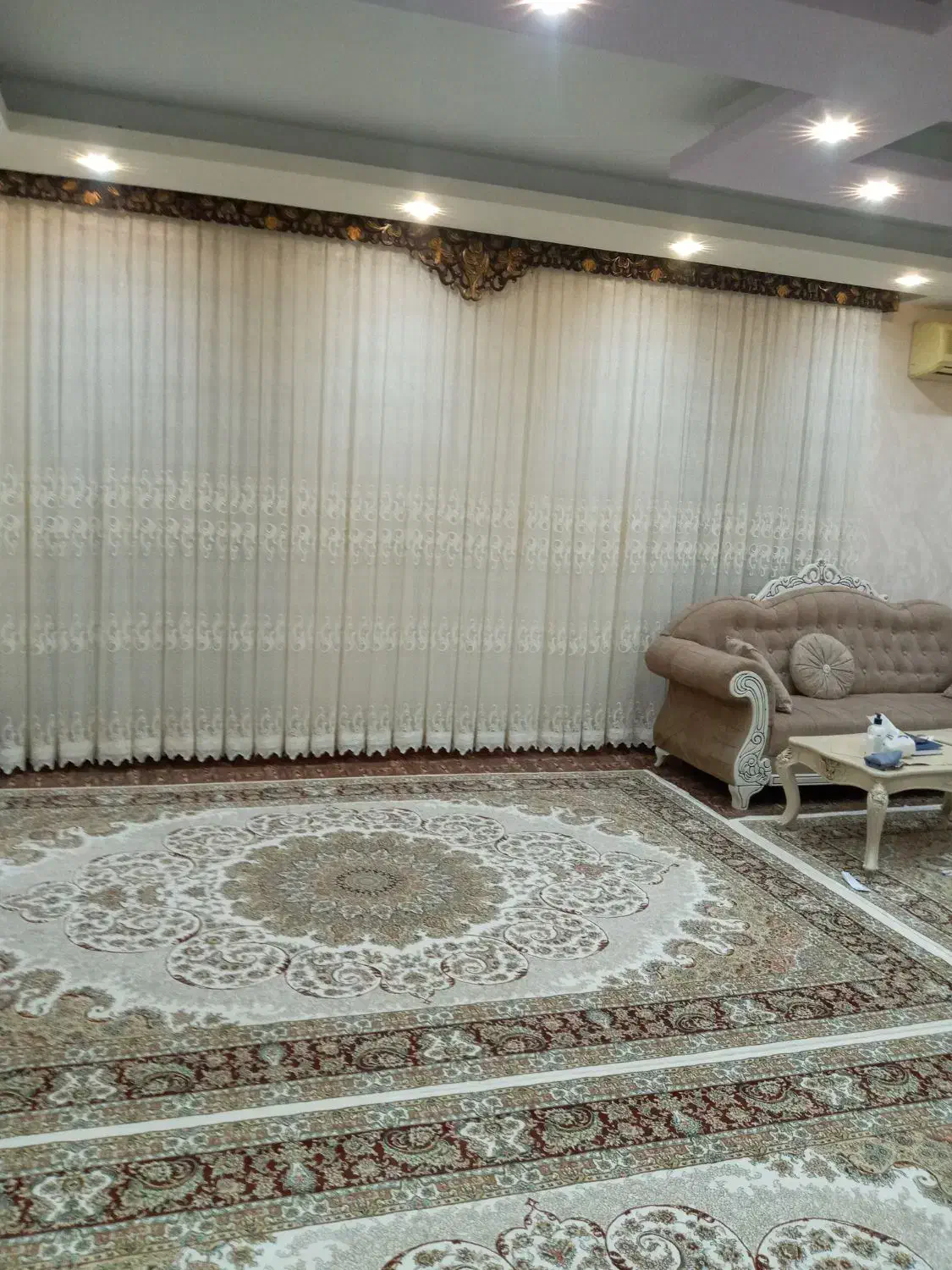 پرده با کتیبه|پرده، رانر، رومیزی|پارس‌آباد, |دیوار