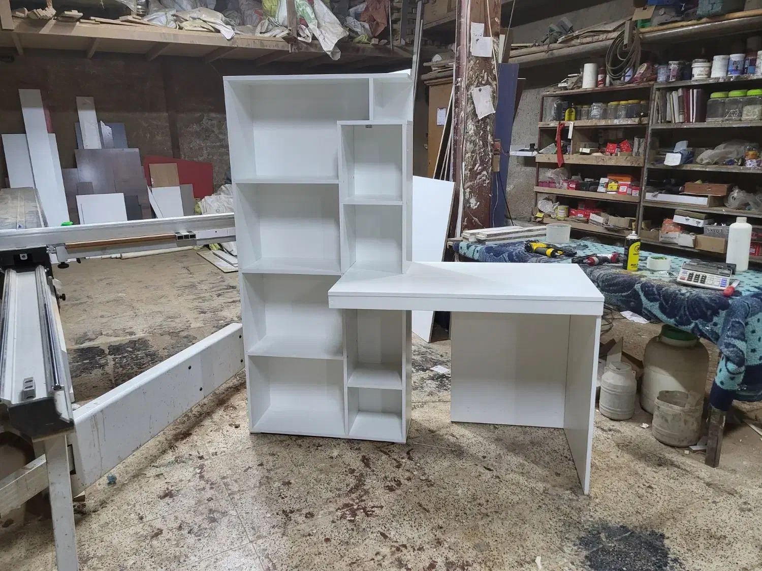 میز تحریر وکتابخانه سرهم(آک )|میز تحریر و کامپیوتر|مشهد, خواجه ربیع|دیوار