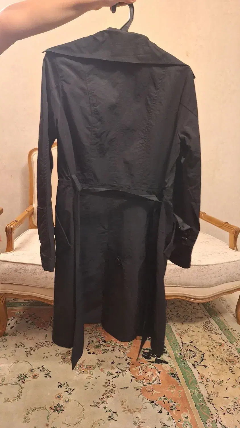 پالتو بارونی مشکی|لباس|مشهد, سجاد شهر|دیوار