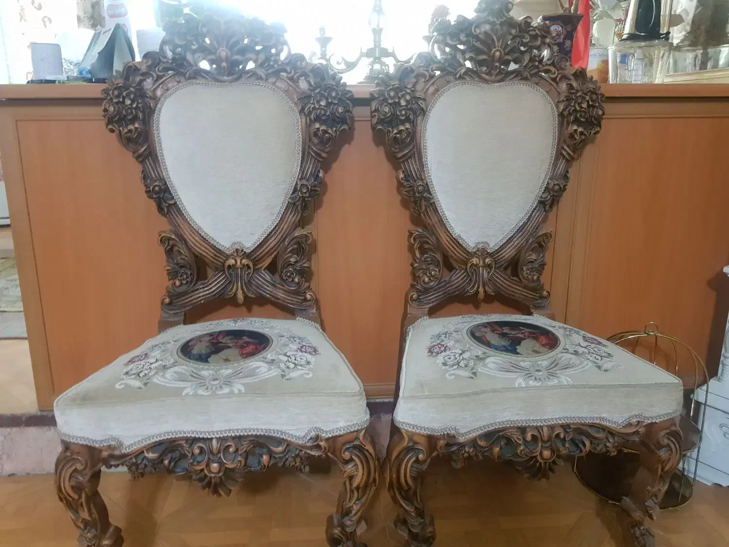 مبلمان استیل ۹ نفره تمام چوب گورجستان|مبلمان خانگی و میز عسلی|گلستان (تهران), |دیوار