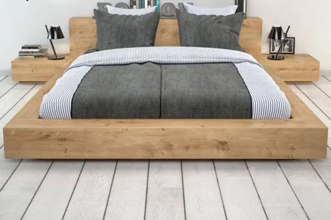 تخت خواب چوبی مدرن،چوب بلوط آمریکایی|تخت و سرویس خواب|تهران, گلستان (شهرک راه آهن)|دیوار