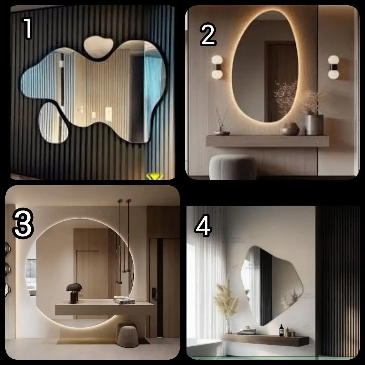 آینه قدی بک لایت نور مخفی|آینه|سبزوار, همت|دیوار