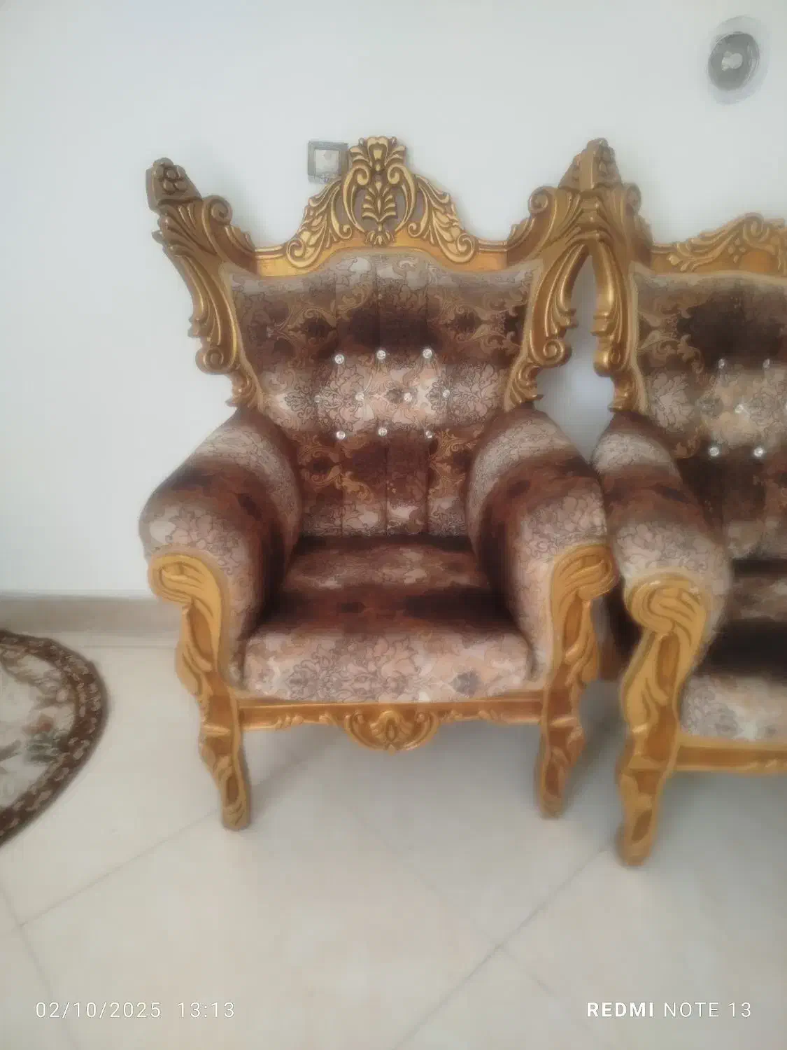 مبلمان هفت نفره سلطنتی با جلو مبلی|مبلمان خانگی و میز عسلی|زاهدان, |دیوار
