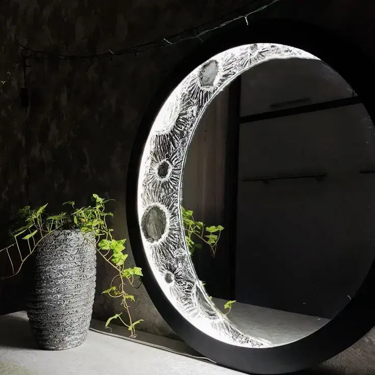 تابلوماه برجسته شده باخمیربتونه وال ای رنگی|تابلو، نقاشی، عکس|نور, |دیوار