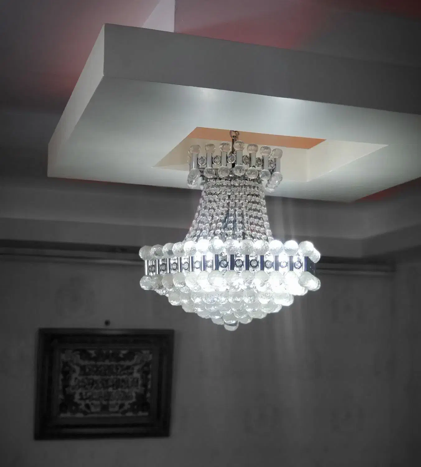 لوستر  کریستال|لوستر و چراغ آویز|قزوین, |دیوار