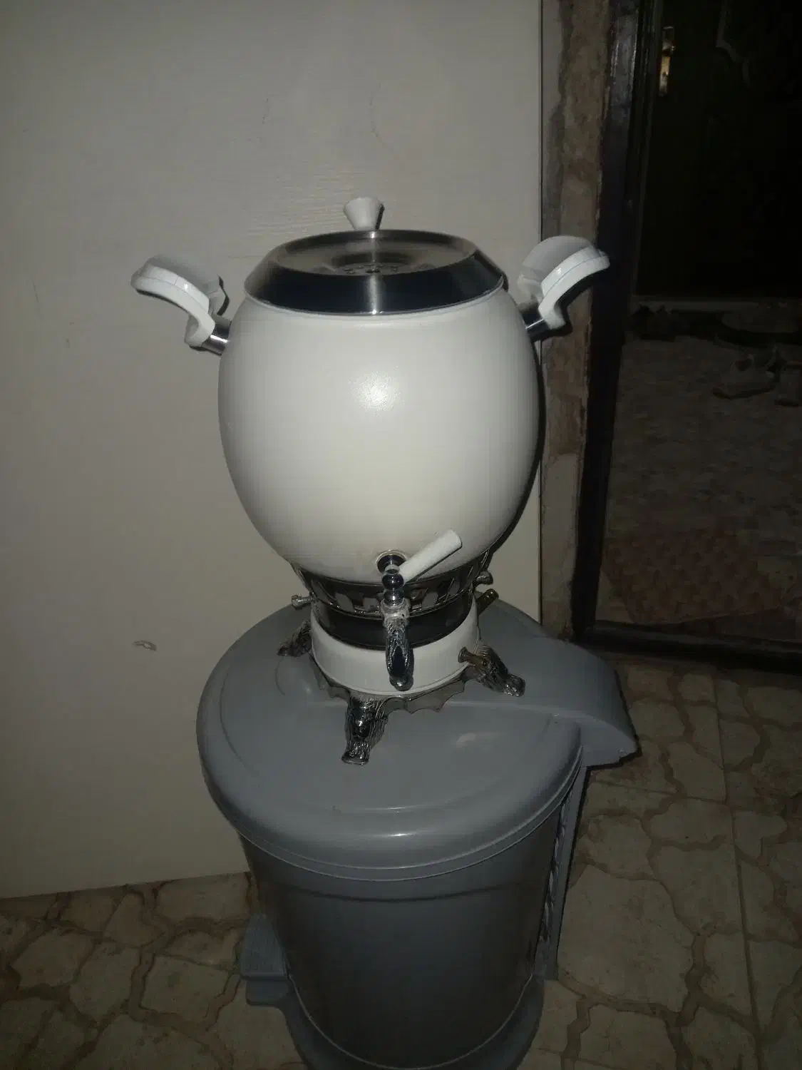 سماور گازی طرح سنگی۵لیتری سالم|سماور، چای‌ساز، قهوه‌ساز|کرج, خرمدشت|دیوار