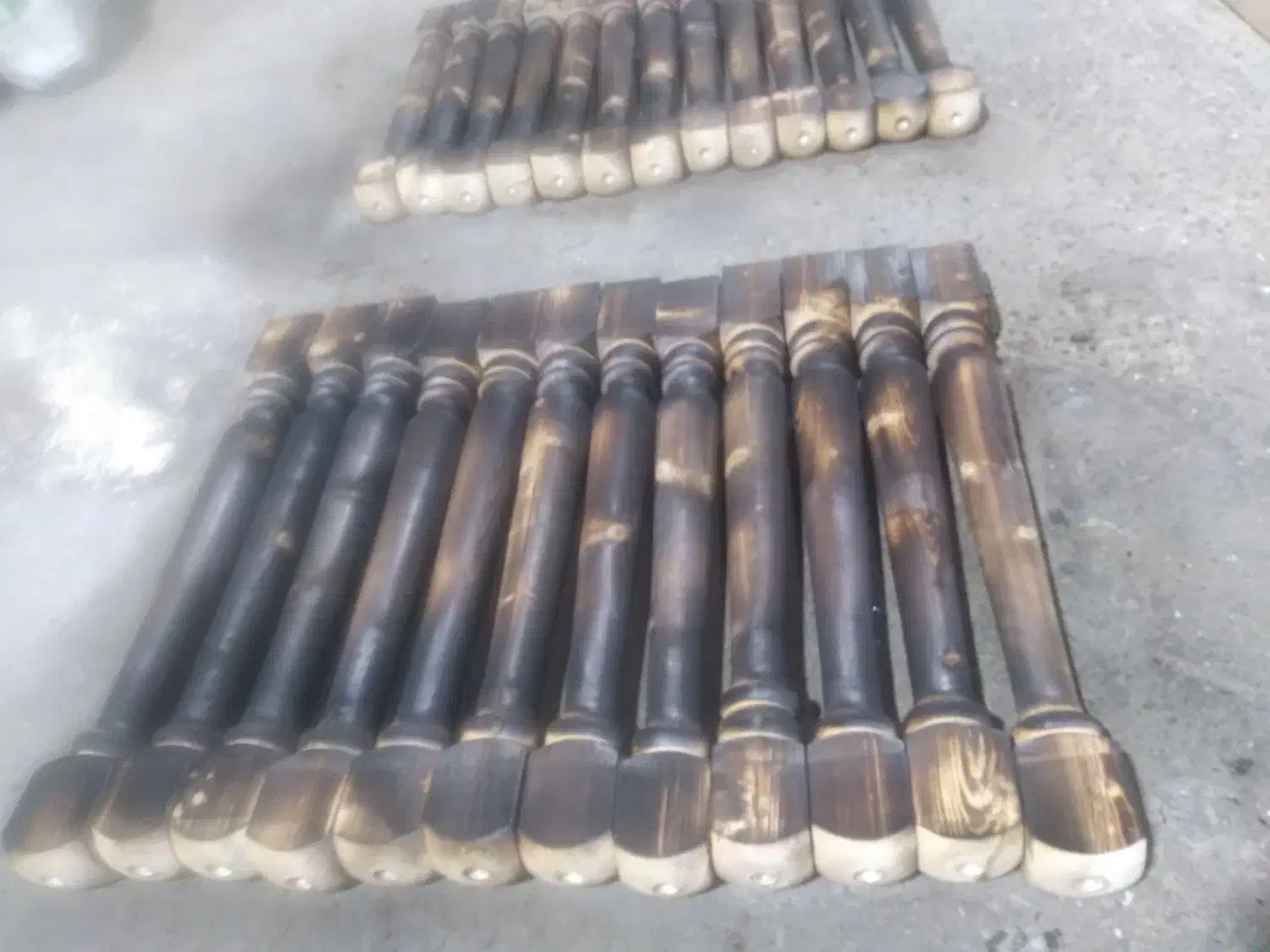 پایه نرده چوبی  خراطی  سندبلاست|خدمات پیشه و مهارت|رشت, کوی طالقانی|دیوار