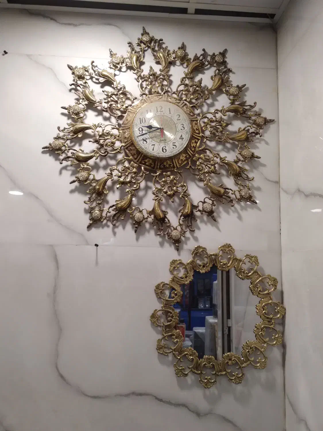 ساعت برنزی یابرنز|ساعت دیواری و تزئینی|همدان, |دیوار