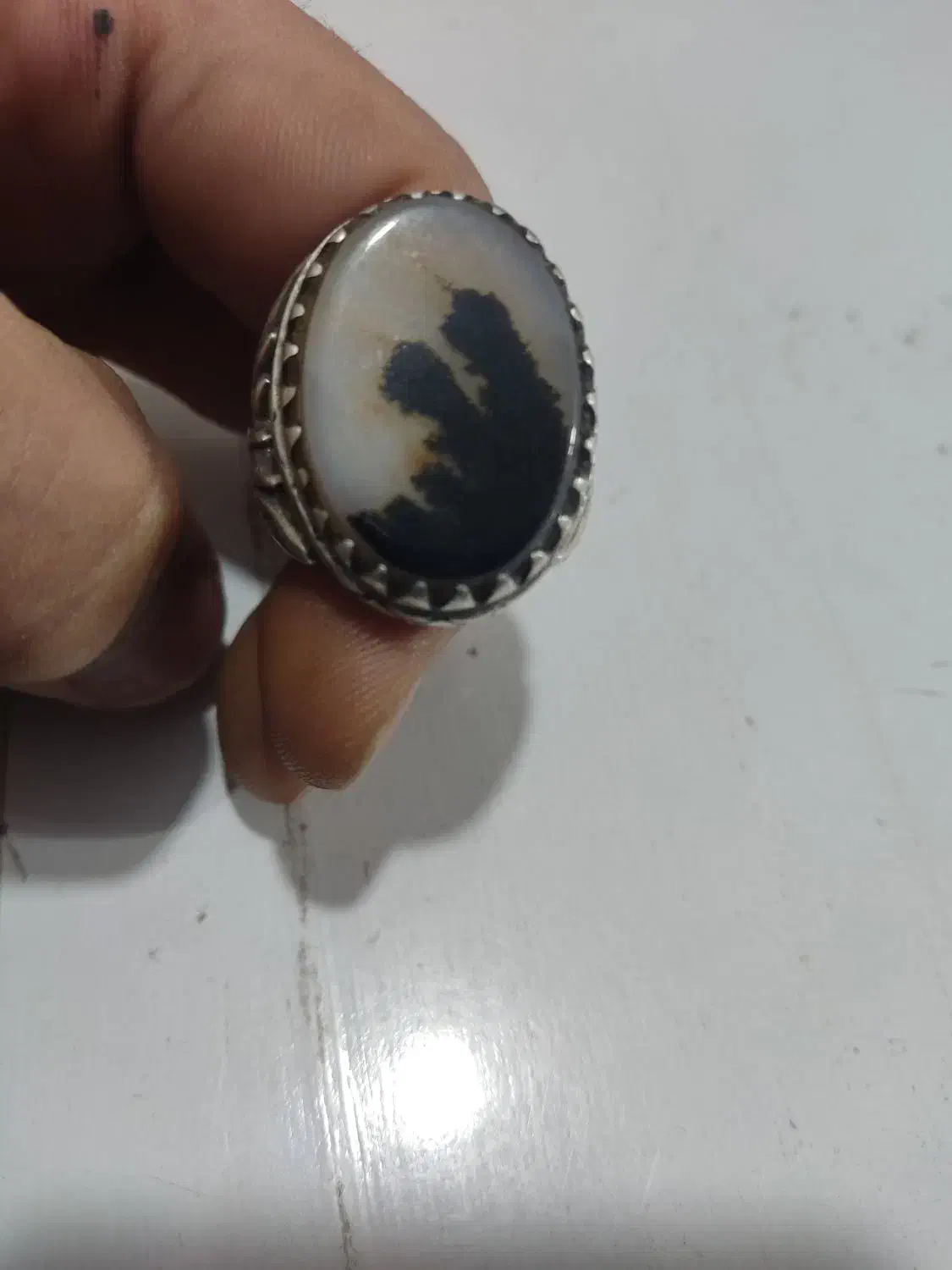 انگشتر نقره نگین شجر  خاص پسند|جواهرات|مشهد, نوید|دیوار