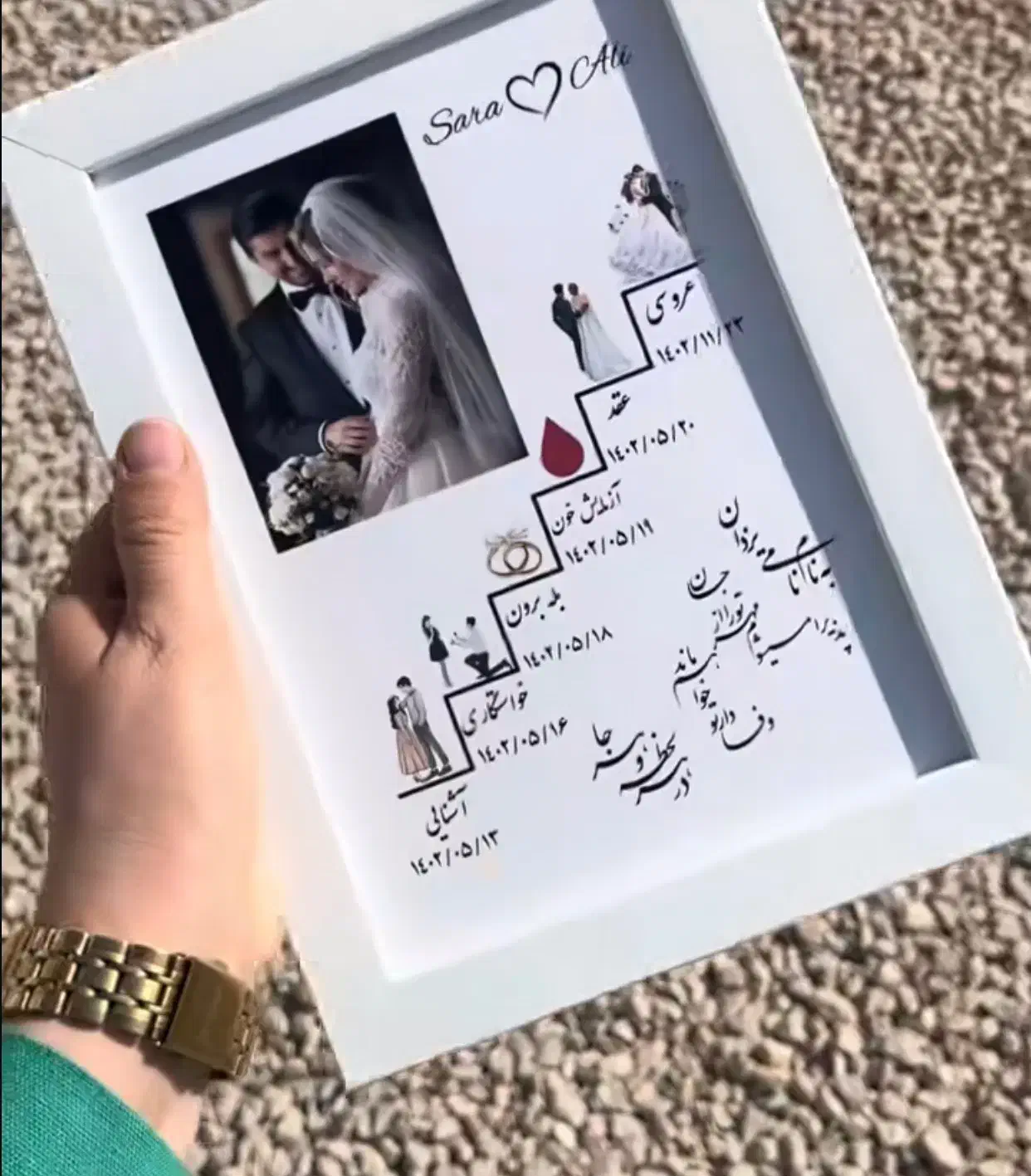 تابلو عاشقانه سالگرد ازدواج|تابلو، نقاشی، عکس|تبریز, |دیوار