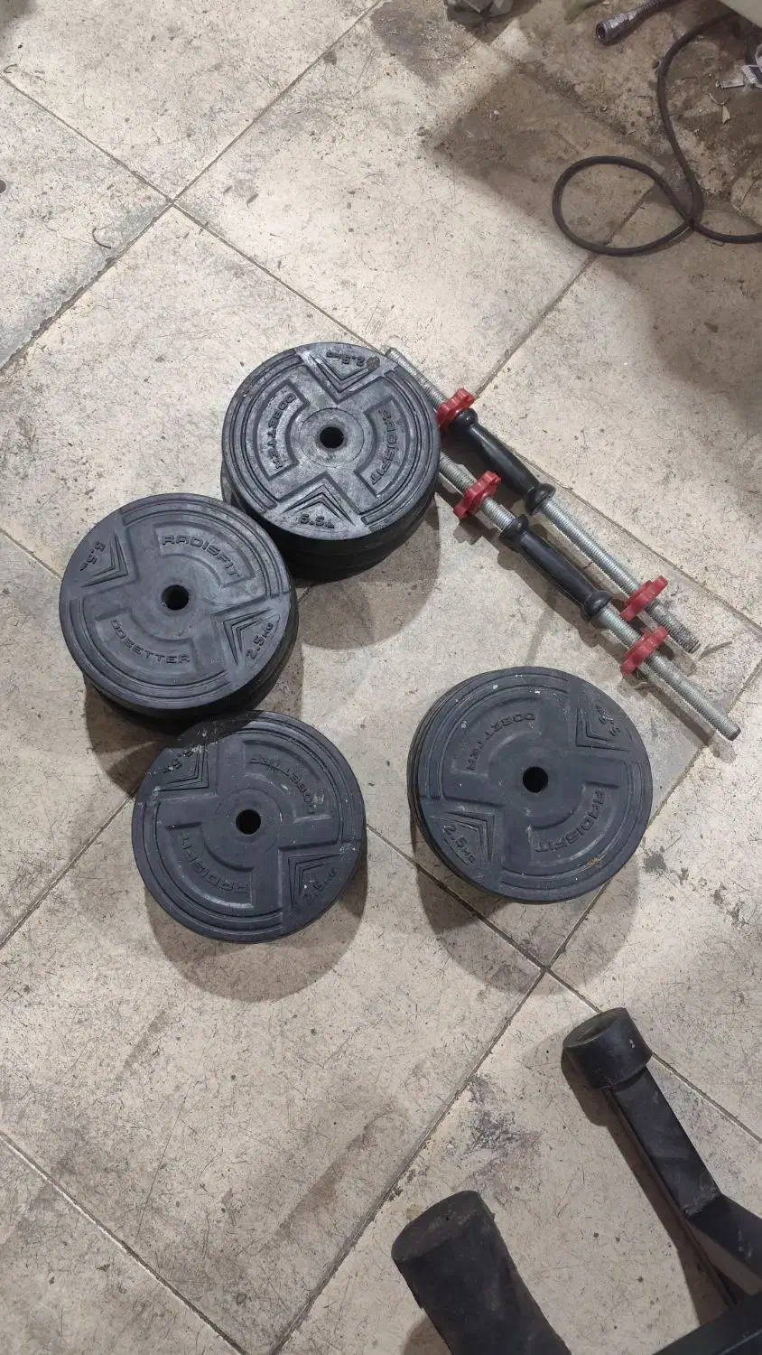 میز و دمبل متحرک|تجهیزات ورزشی|اهواز, فاز ۲ پادادشهر|دیوار