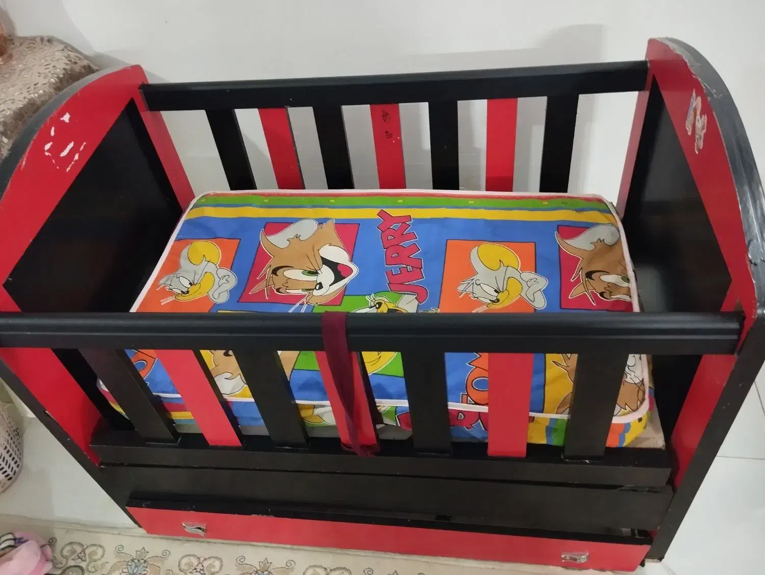 تخت دومنظوره کودک گهواره|تخت و صندلی بچه|سبزوار, امام خمینی (ناوی)|دیوار