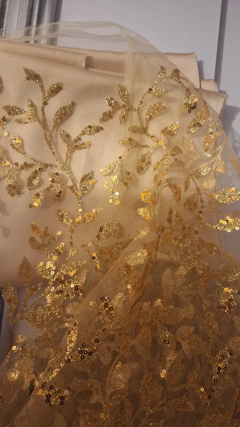 پارچه مجلسی توراکریلی پولک دار|لباس|دهگلان, |دیوار