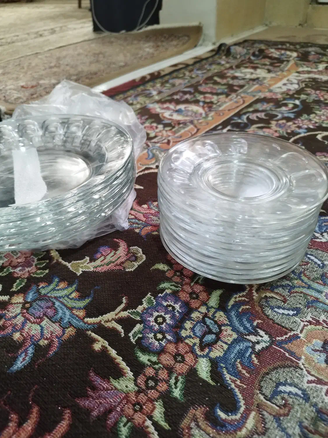 ۶برنج و۶خورشت خوری و۱۲عدد شیرینی خوری بلور اصفهان|ظروف سرو و پذیرایی|کرمانشاه, |دیوار