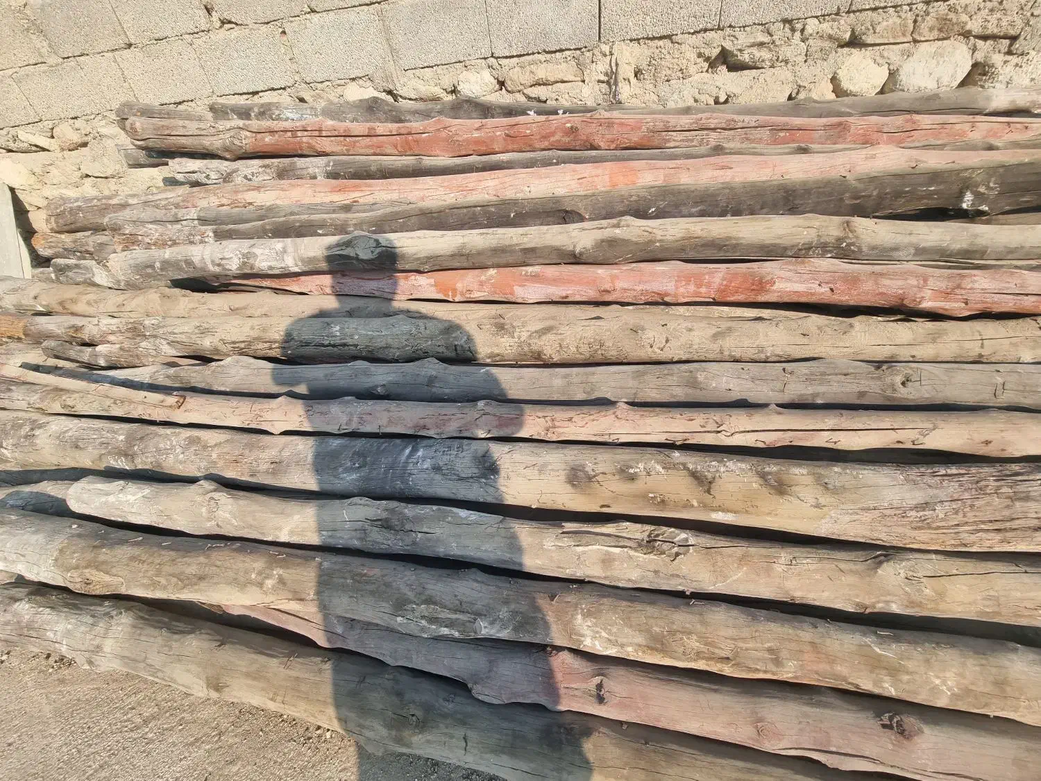 چوب قدیمی برا سقف(چندل)|مصالح و تجهیزات ساختمان|دلوار, |دیوار