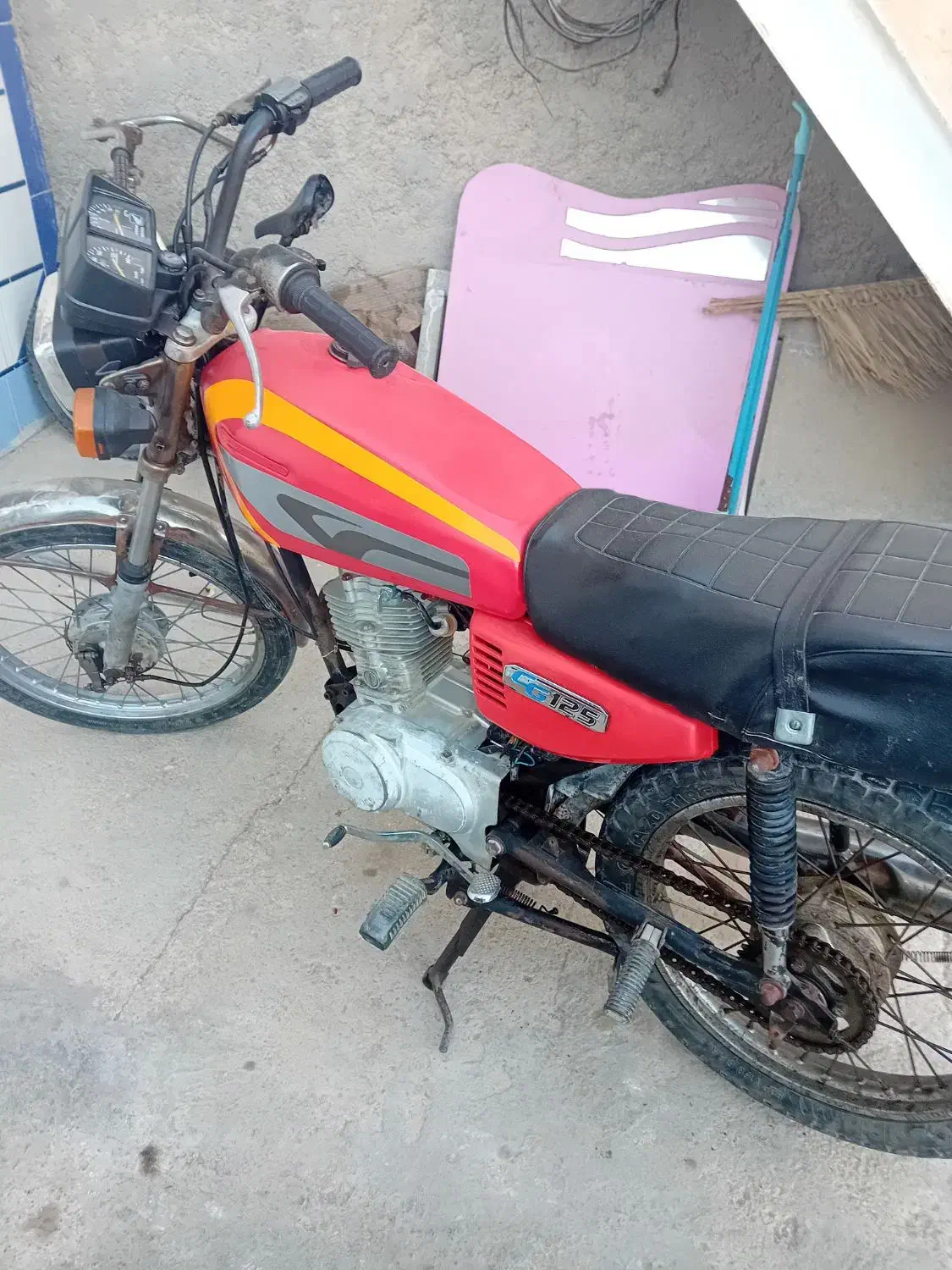 موتور سیکلت|موتورسیکلت|اهرم, |دیوار