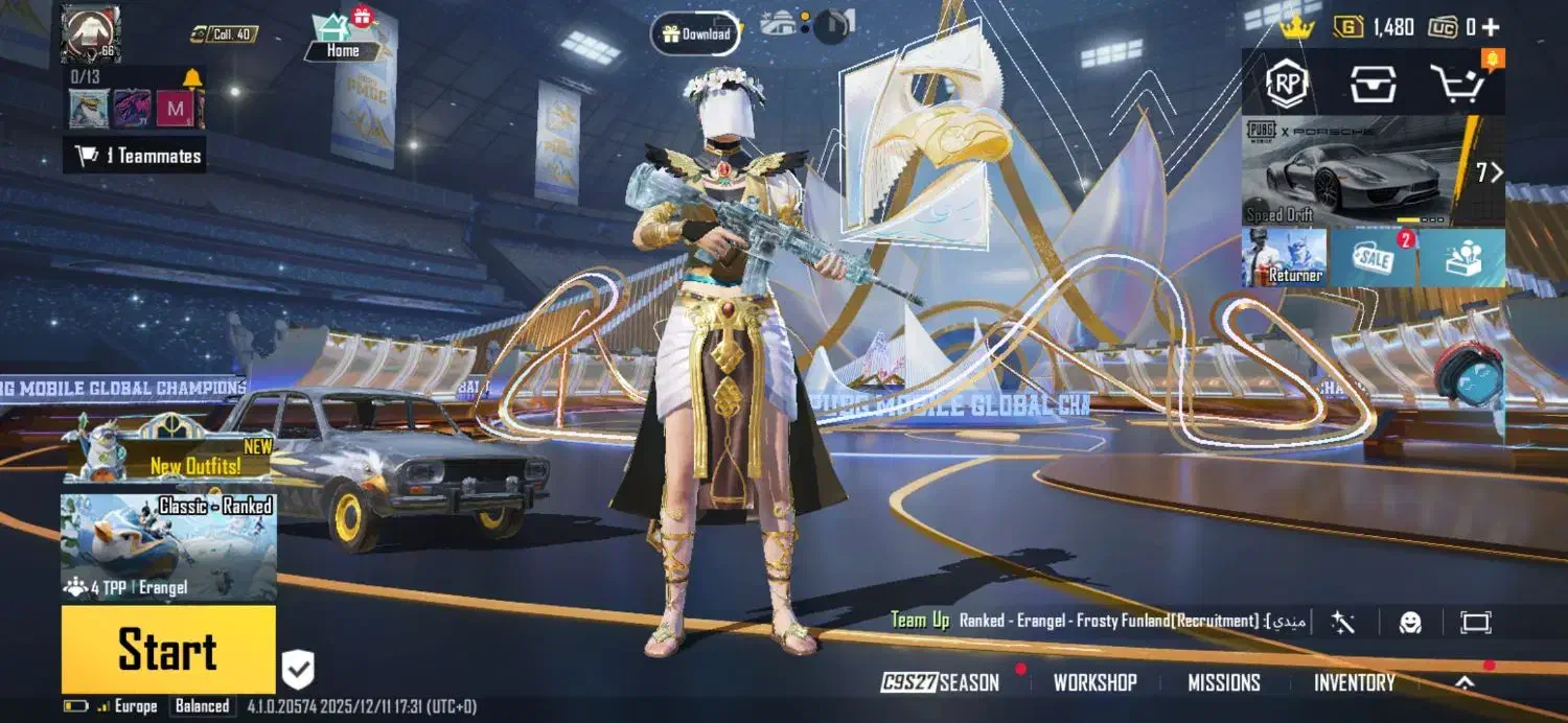 اکانت پابجی معاوضه با امفوردیگه ای لول 1تا4|کنسول، بازی ویدئویی و آنلاین|داراب, |دیوار