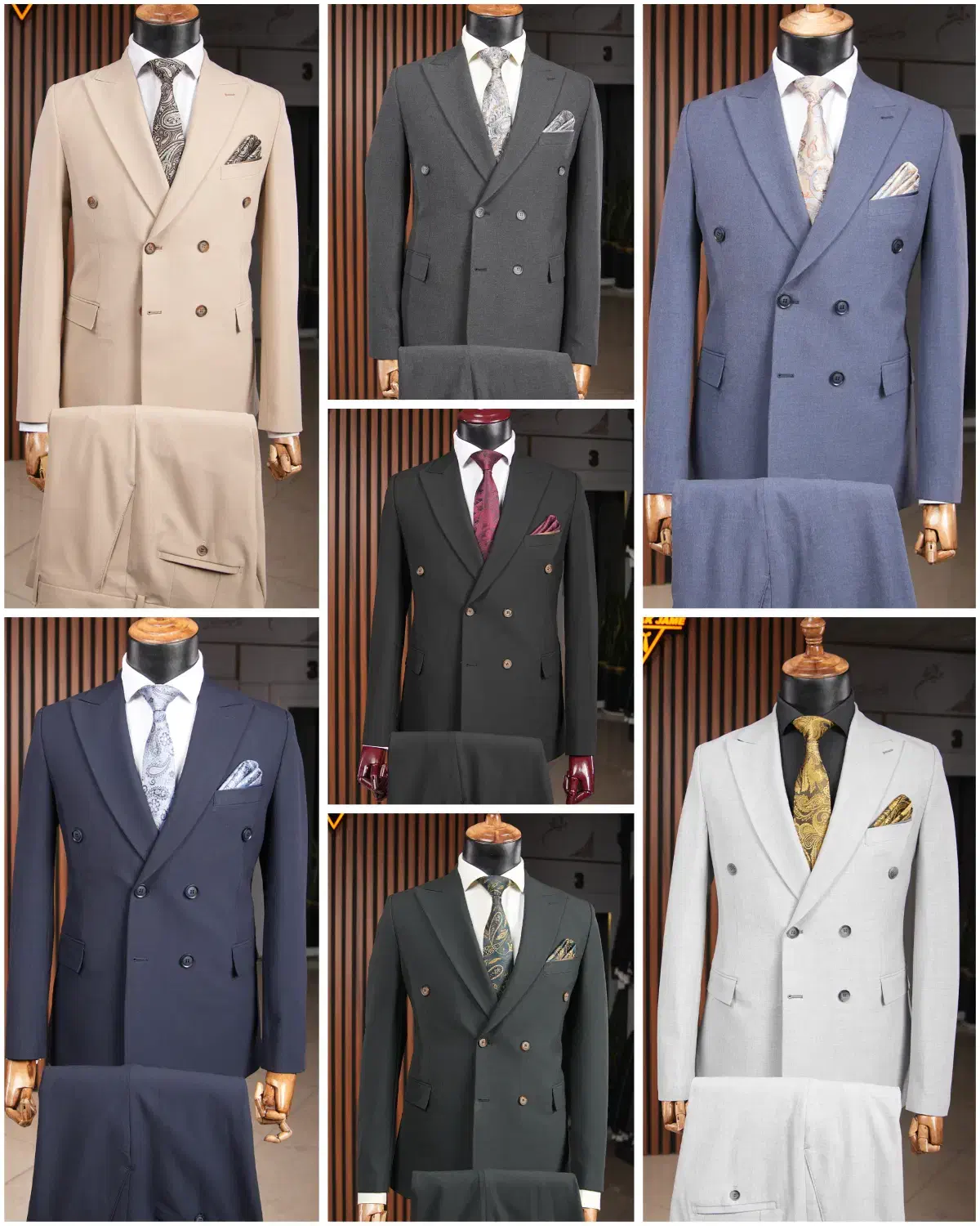 کت و شلوار پارچه بزیاق ترک / دبل برست / ۶ دکمه|لباس|تهران, عبدل‌آباد|دیوار