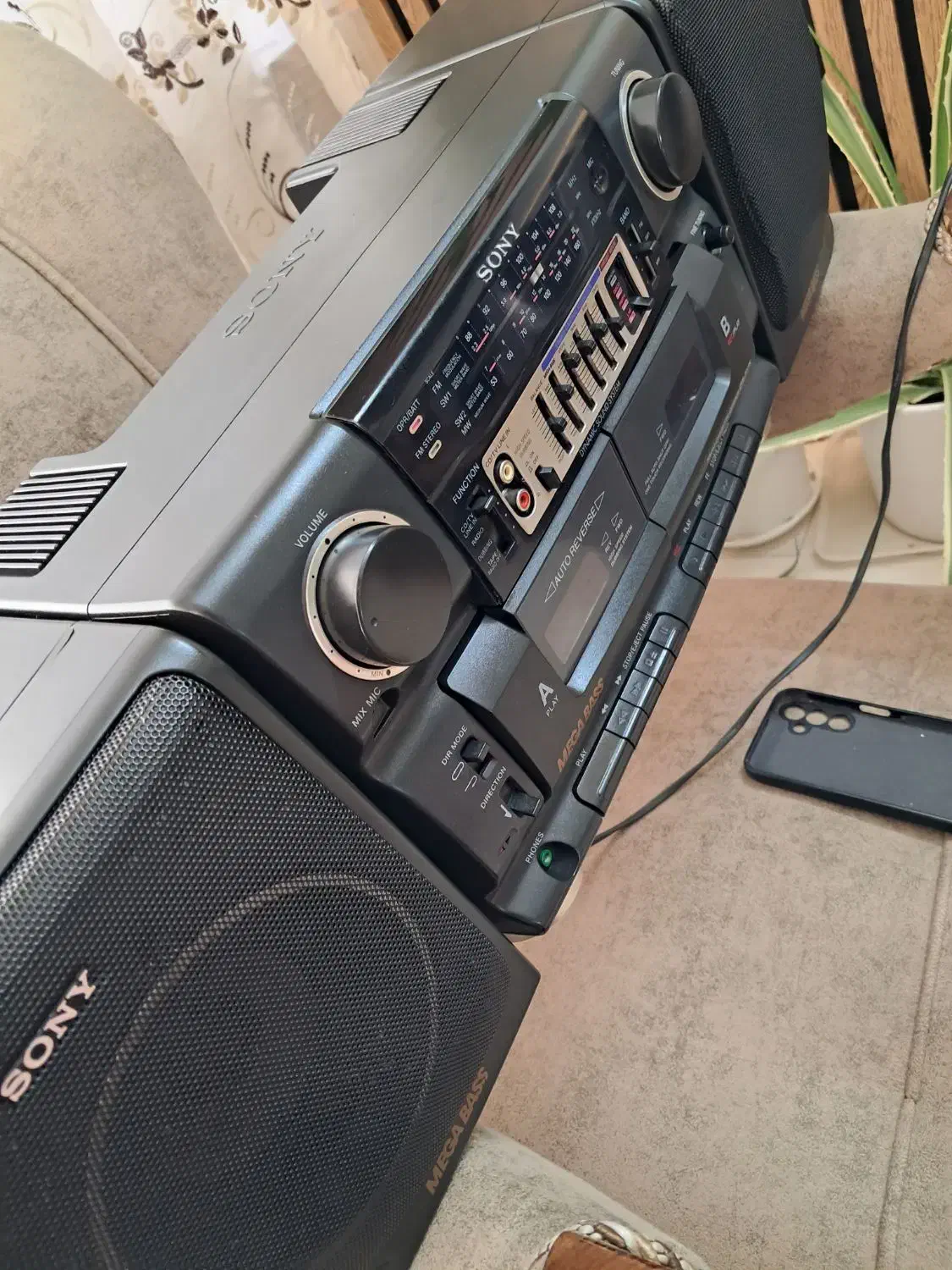 ظبط رادیو کاست سونی توکیو ژاپن بلوتوثی فوق سنگین|سیستم صوتی خانگی|اصفهان, شفق|دیوار