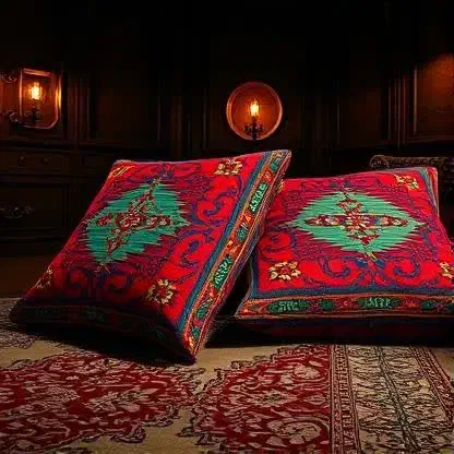 پشتی ترکمن اصل دستبافت مخصوص لم دادن شاهانه|پشتی|پردیس, فاز ۲|دیوار