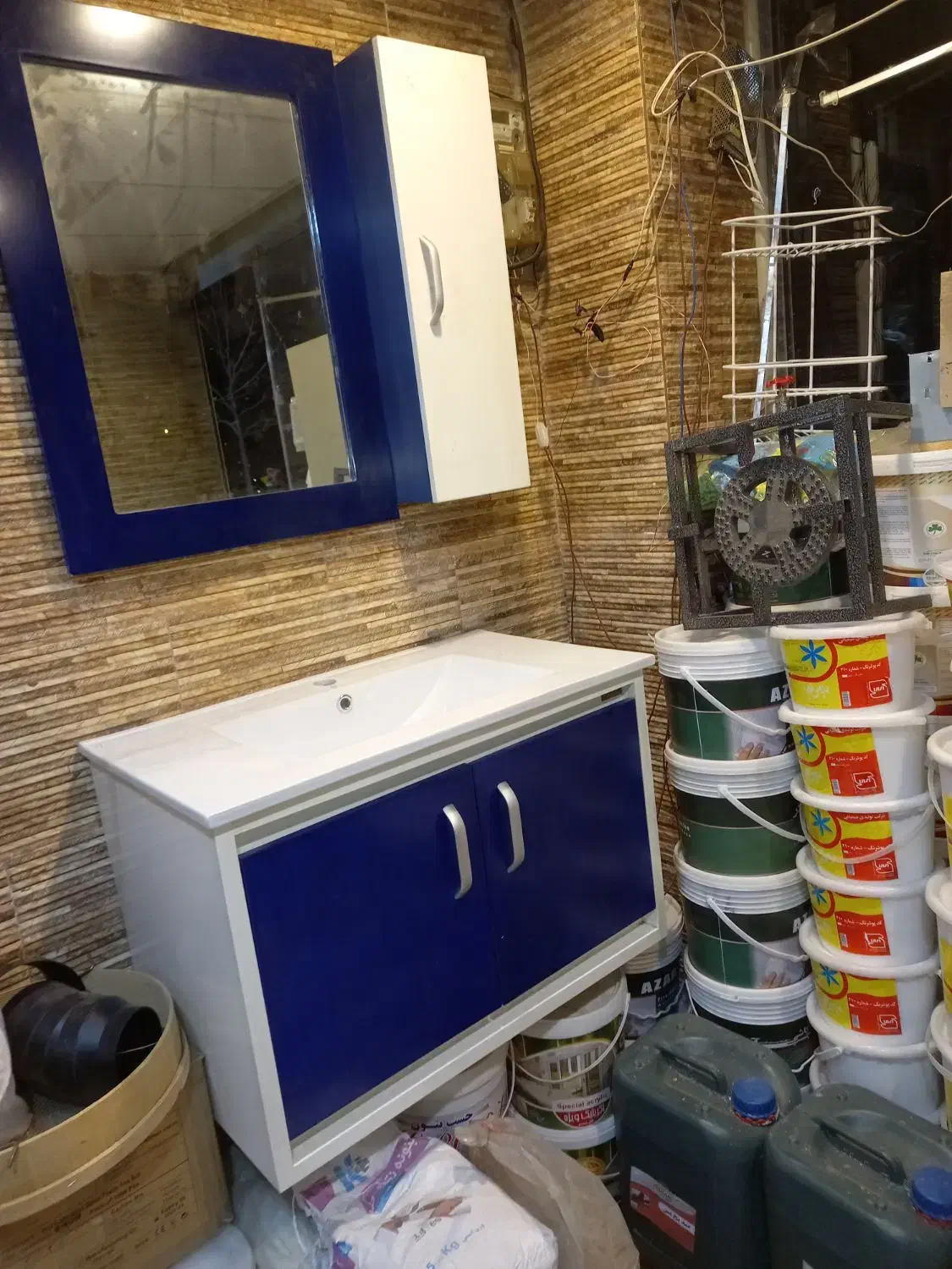 روشویی کابینتی با آینه باکس|لوازم سرویس بهداشتی|شهریار, شهرک شاهد|دیوار