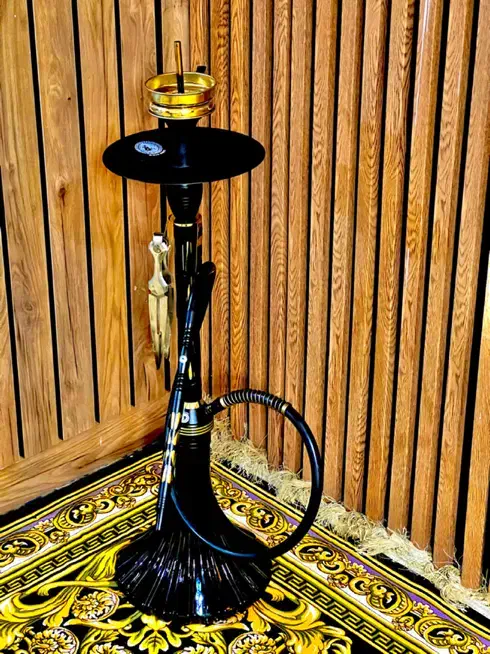 قلیان عربی اصل اصل مشکی طلایی|کلکسیون و سرگرمی|زابل, |دیوار