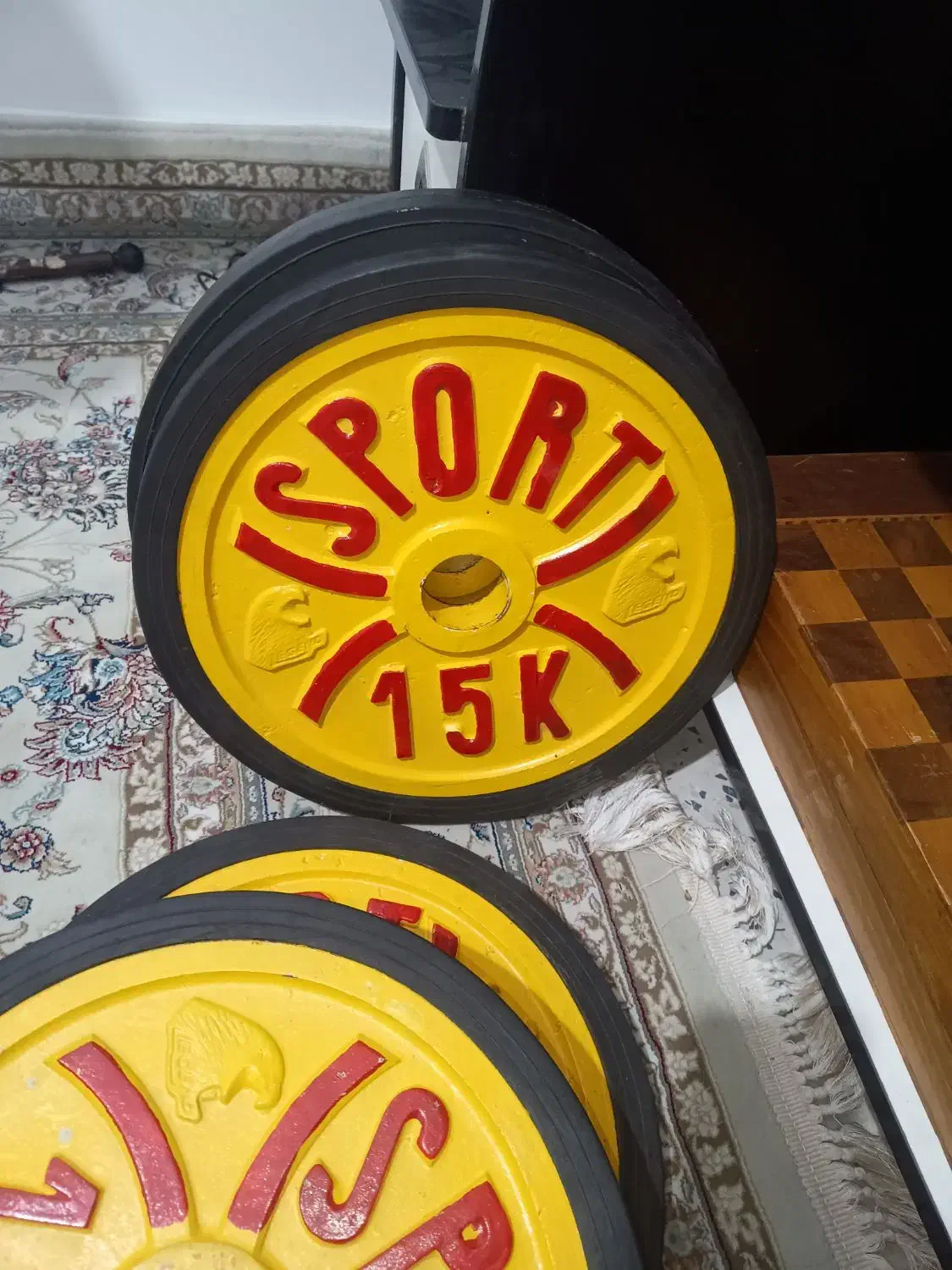 هارتل با تخت مخصوص و  6 وزنه 15 و 2 وزنه 10 کیلویی|تجهیزات ورزشی|لواسان, |دیوار