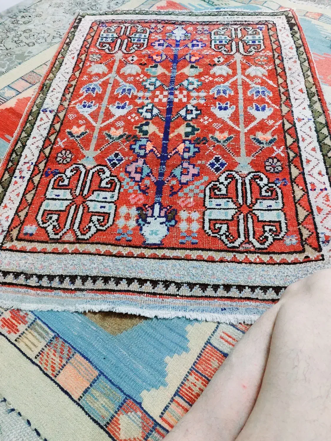 قالیچه|فرش|آباده, |دیوار