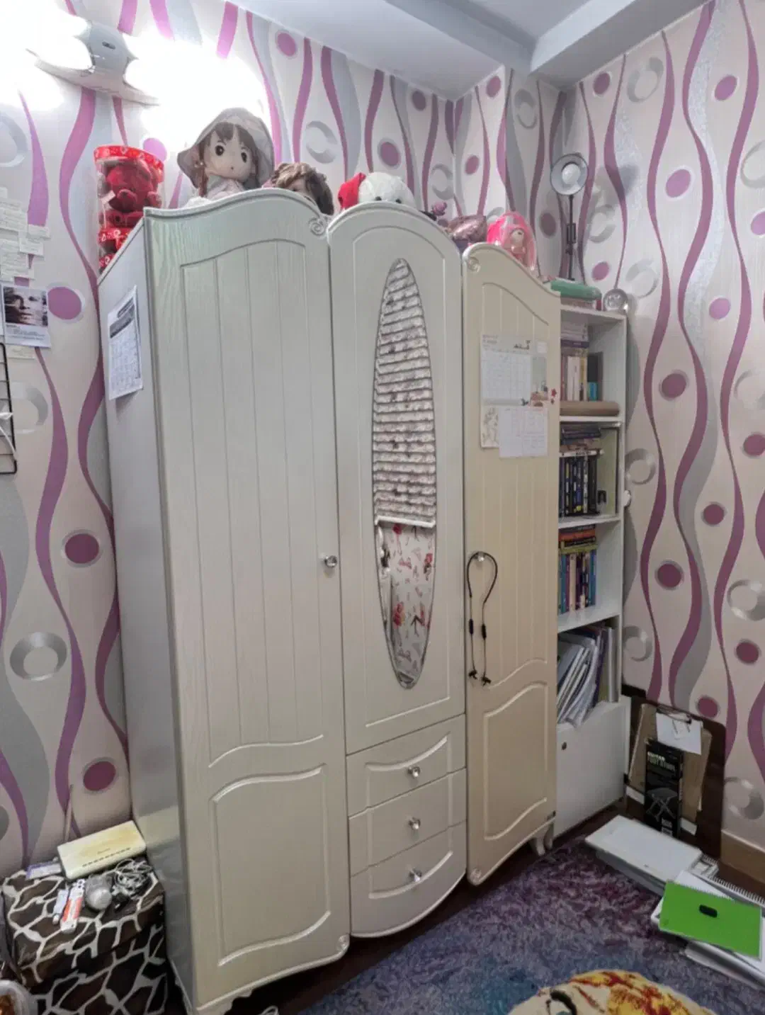 کمد و کتابخانه|کتابخانه، شلف، قفسه‌های دیواری|ری, دیلمان|دیوار