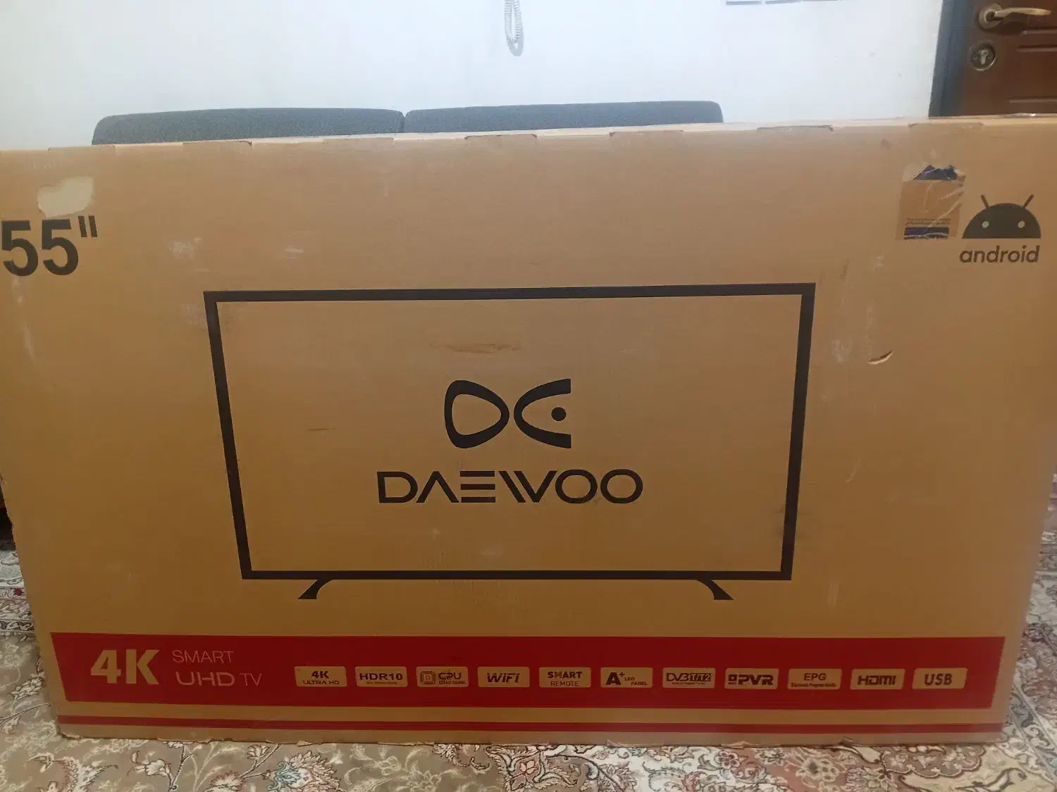 تلویزیون ال ای دی ۵۵ اینج دوو|تلویزیون و پروژکتور|شهریار, شهرک امیریه|دیوار