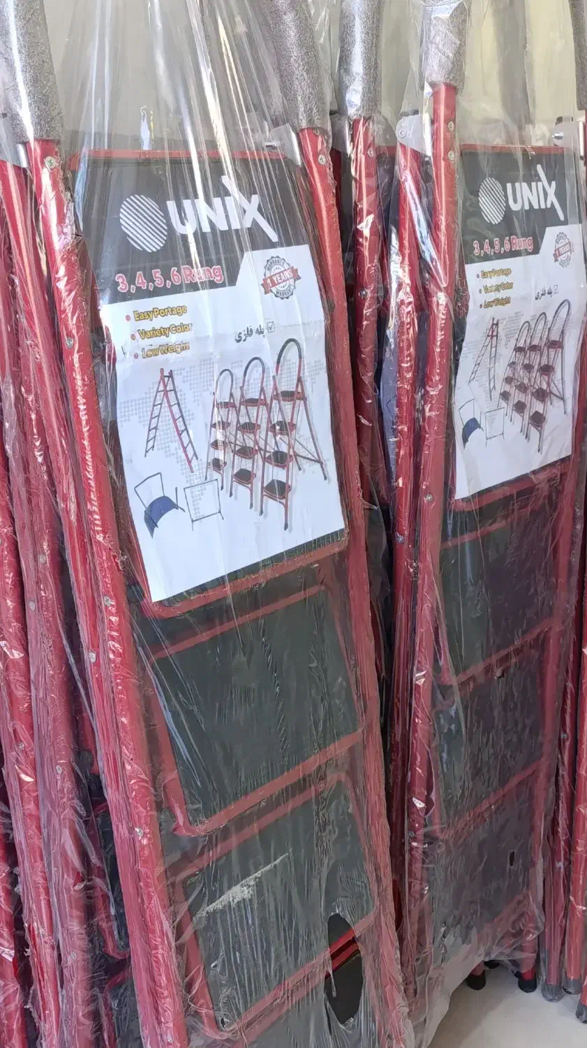 نردبان فلزی پله پهن UNIX مقاوم، ایمن و مخصوص خانه|عمدهفروشی|تبریز, |دیوار