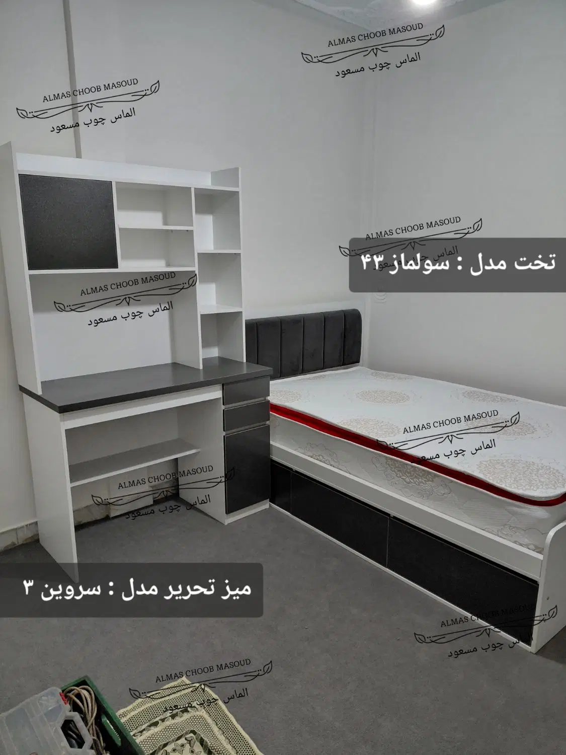 تخت یک نفره الماس چوب مسعود ( مدل سولماز ۳۱ )|تخت و سرویس خواب|تهران, اوقاف|دیوار