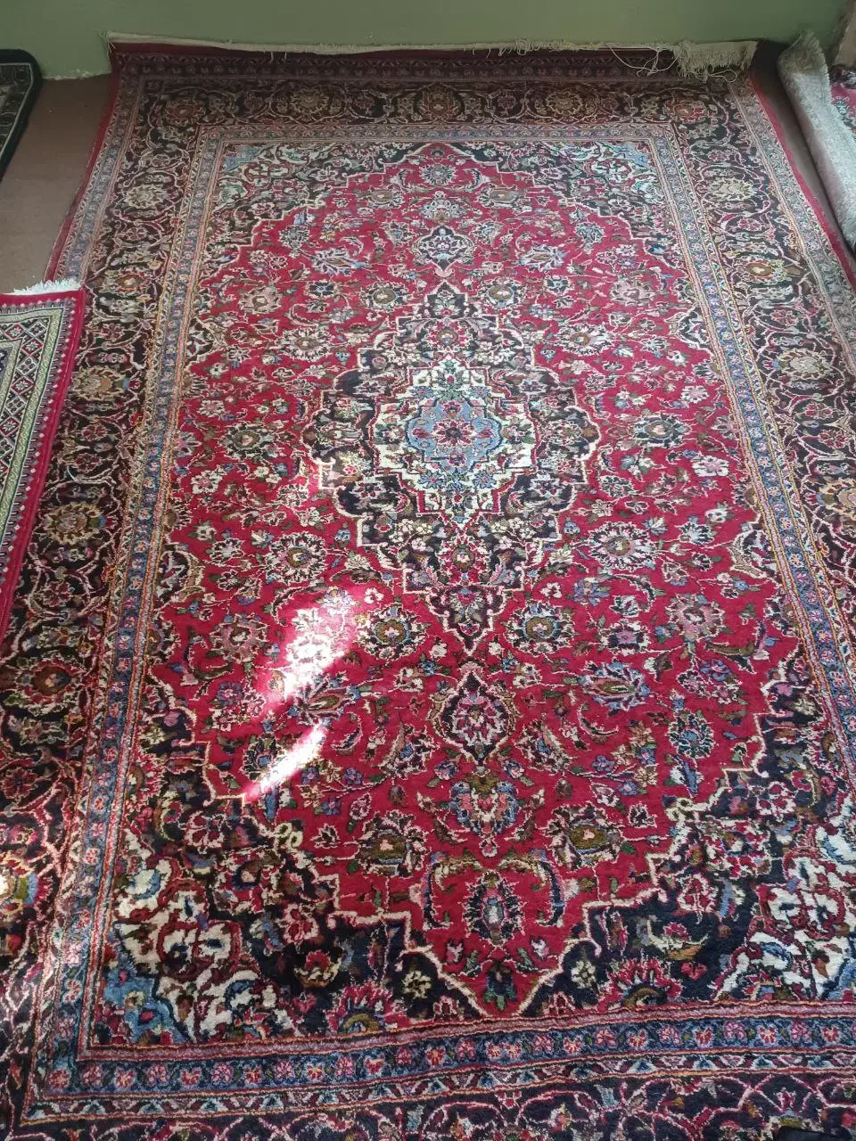 قالی دست باف نجف آبادی|فرش|شیراز, دارالرحمه|دیوار