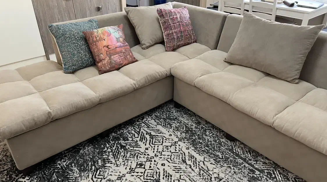 مبل ال همراه جلو مبلی|مبلمان خانگی و میز عسلی|کیش, |دیوار