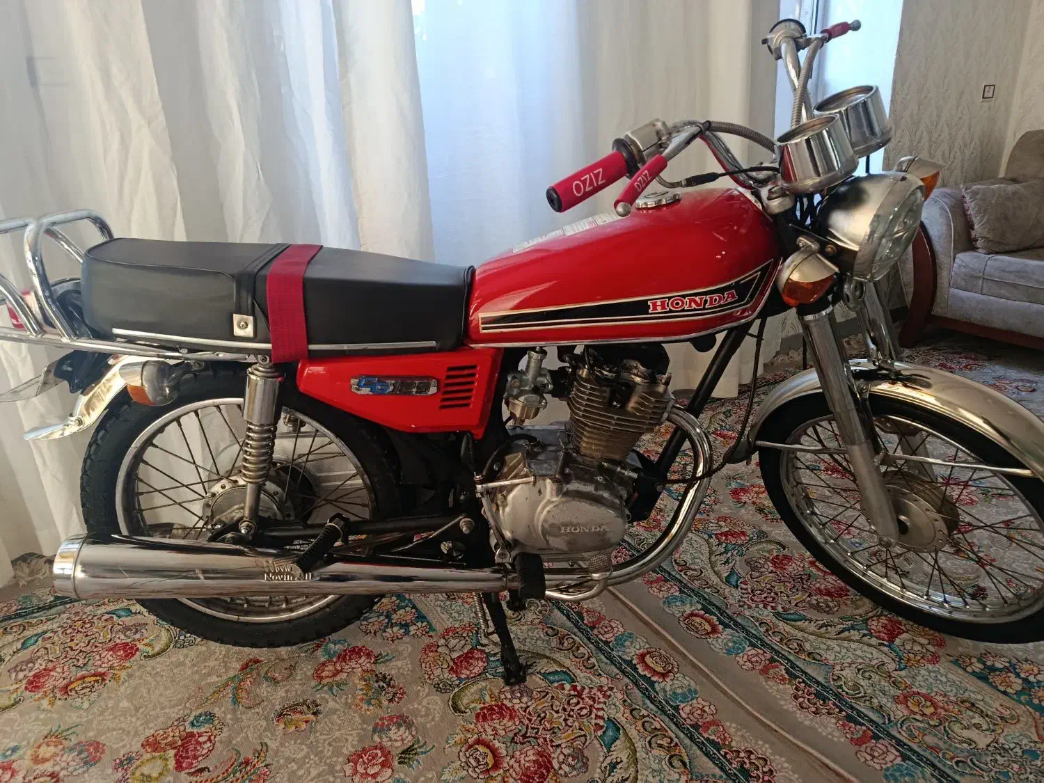 موتور125هنداصل‌ژاپن‌فابریک‌مدل‌66مزایده|موتورسیکلت|چرداول, |دیوار