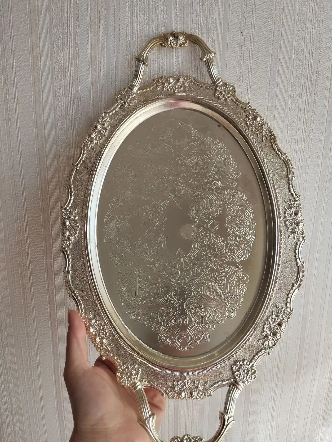 سینی پیوتر شیک و آک نصف قیمت بازار|ظروف سرو و پذیرایی|قم, هنرستان|دیوار