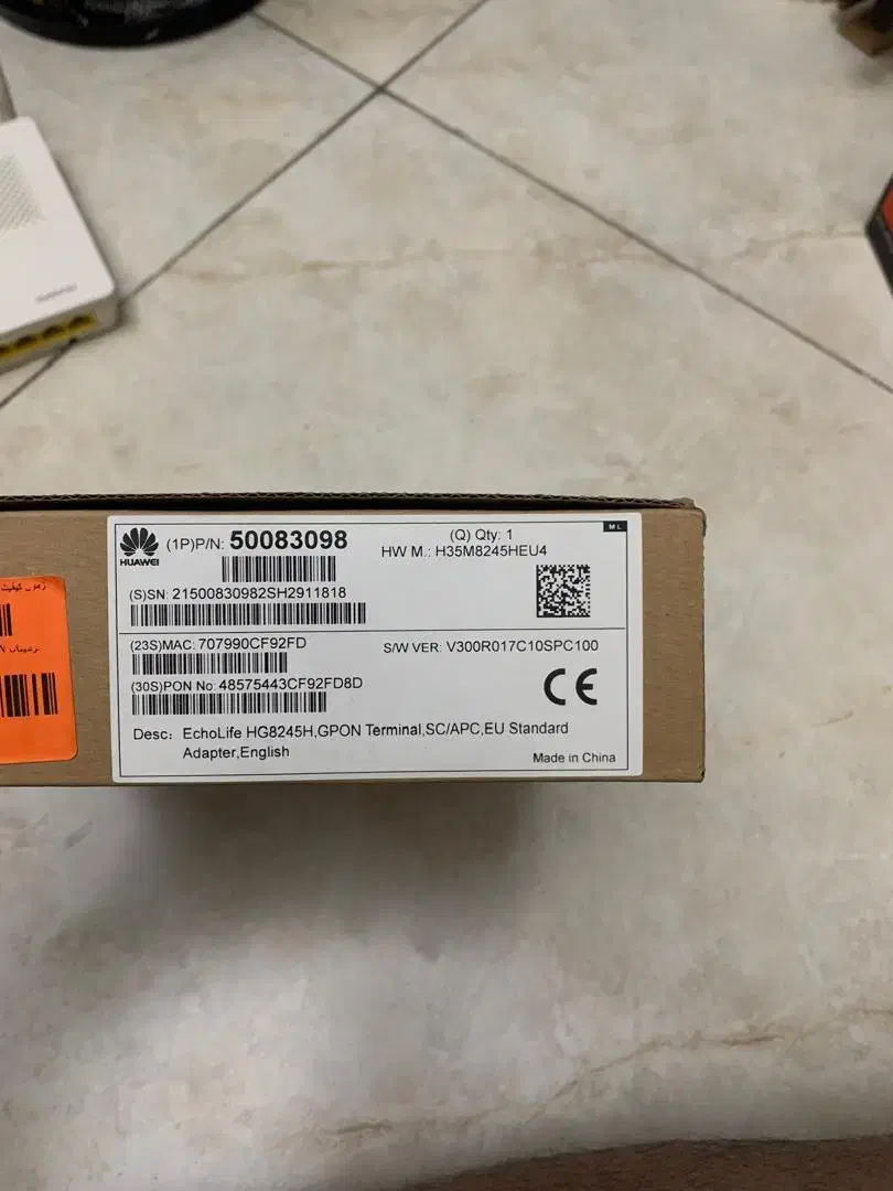 مودم فیبر نوری GPON هوآوی مدل HG8245H اصلی|مودم و تجهیزات شبکه|تهران, نیلوفر|دیوار
