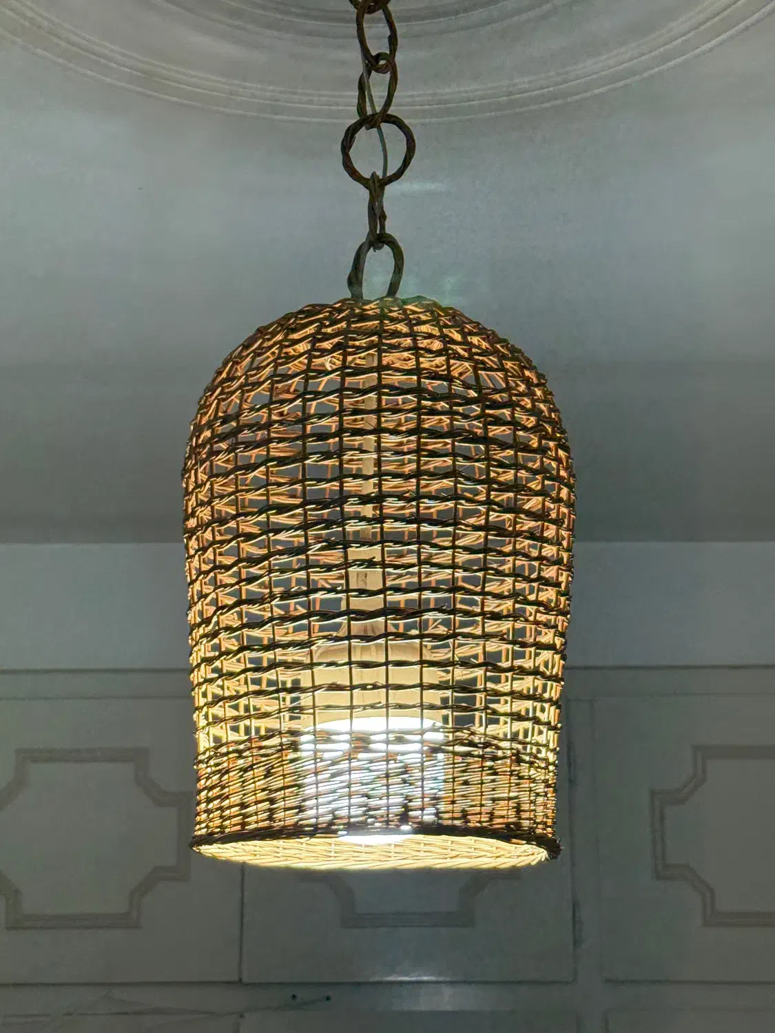 لوستر حصیری|لوستر و چراغ آویز|قم, جهان بینی|دیوار