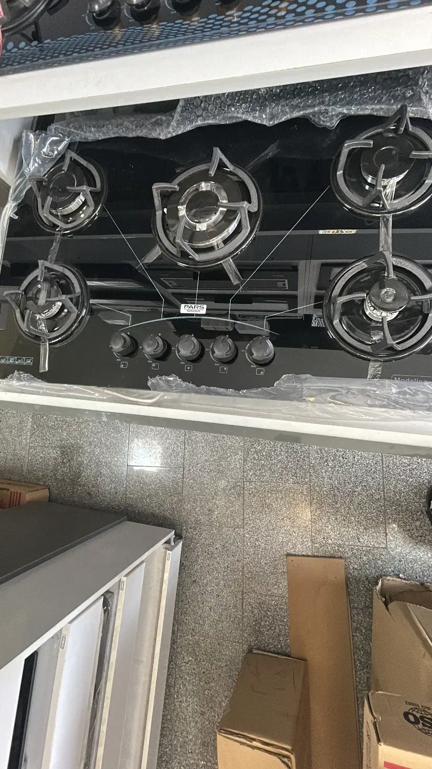 گاز صفحه ای شیشه ای رومیزی ۵شعله|اجاق گاز و لوازم برقی پخت‌وپز|تهران, شهرک ابوذر|دیوار