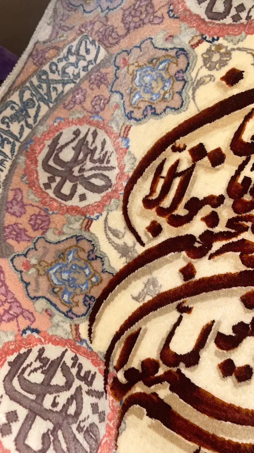 تابلر فرش ونیکاد گل ابریشمی|تابلو فرش|تهران, آبشار تهران (دریاچه)|دیوار