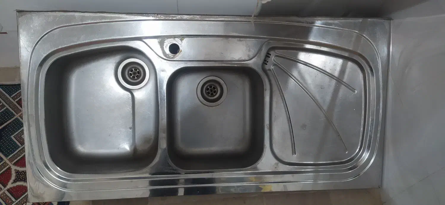 سینگ ظرفشویی عرض ۶۰ طول۱۲۰|مصالح و تجهیزات ساختمان|نهاوند, |دیوار