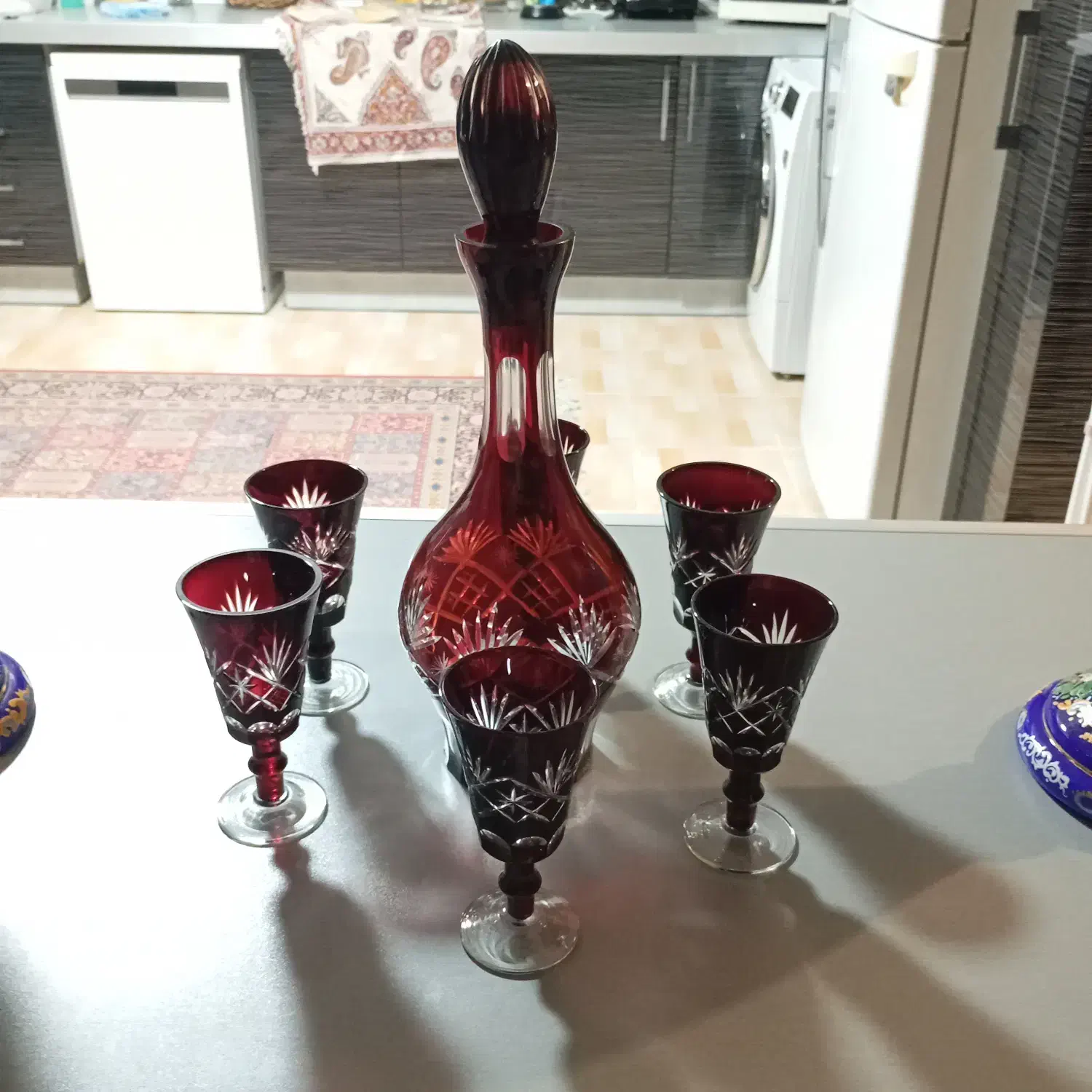 تنگ و جام .گیلاس خوری|ظروف سرو و پذیرایی|اصفهان, باغ زرشک|دیوار