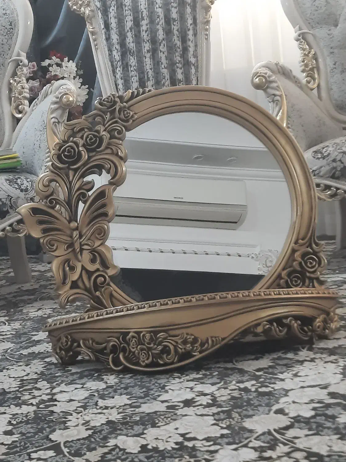 آیینه وکنسول زیبا|بوفه، ویترین، کنسول|قم, عمار یاسر|دیوار